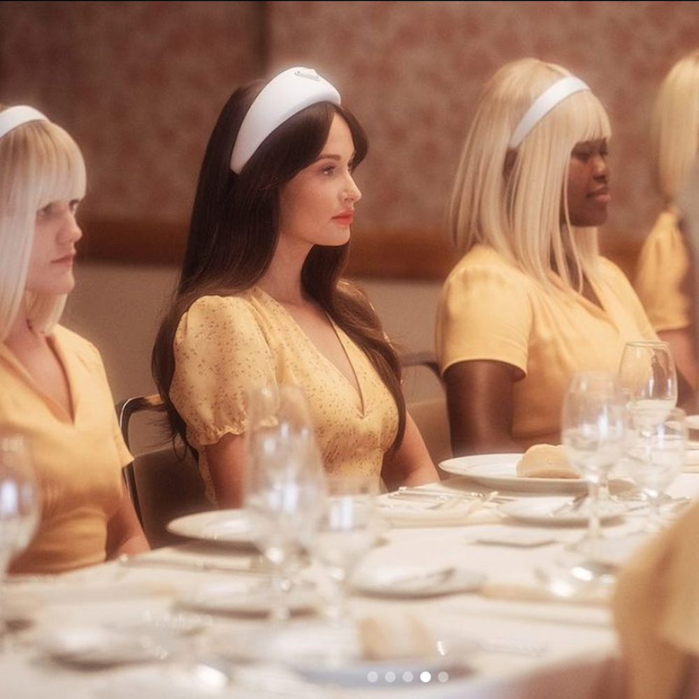 Kacey Musgraves in good wife outfit star-crossed film