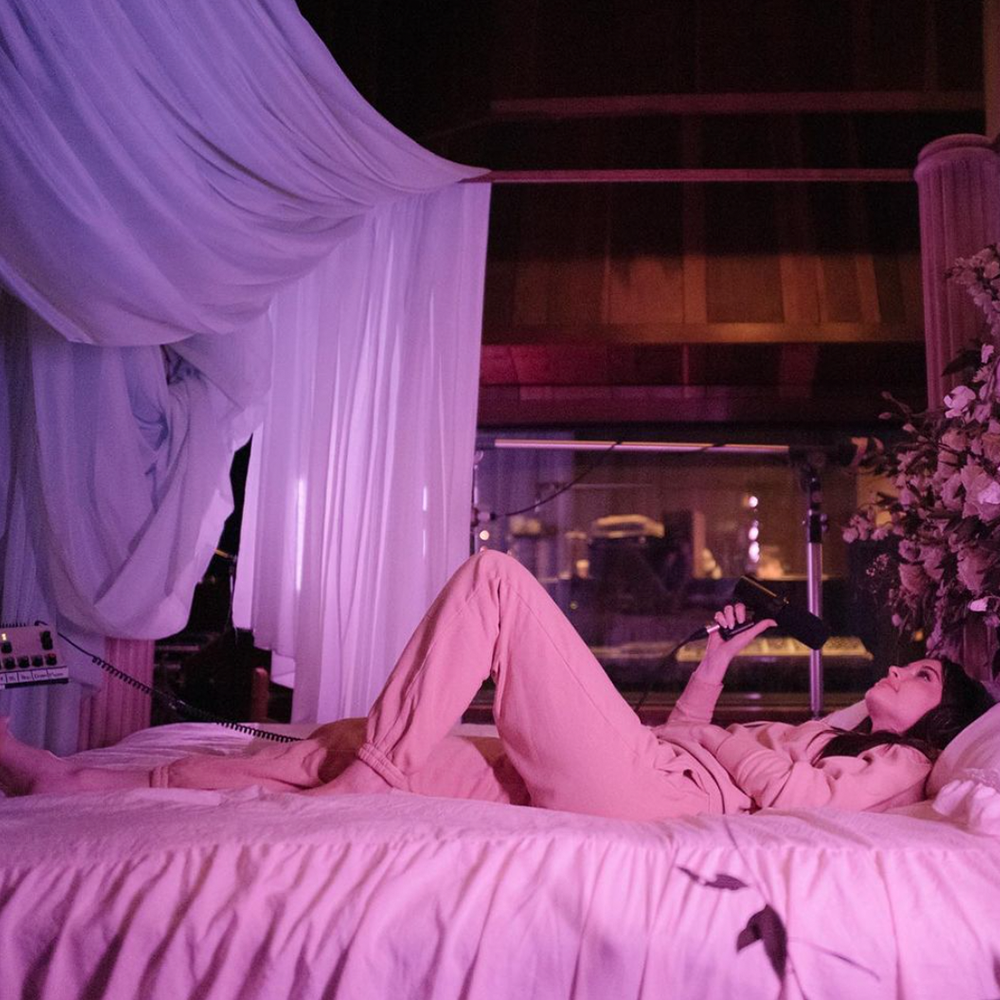 Kacey Musgraves in recording studio