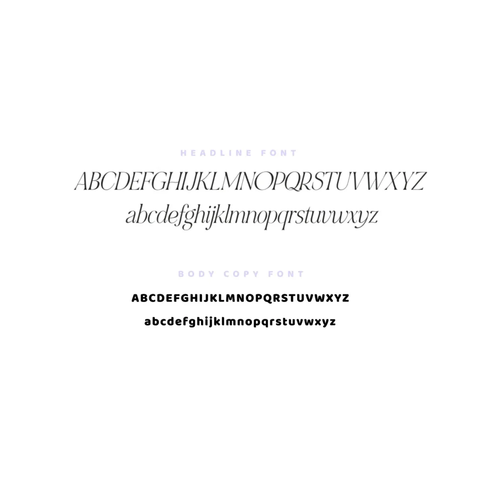 Kacey Semi Custom Brand Suite Typography